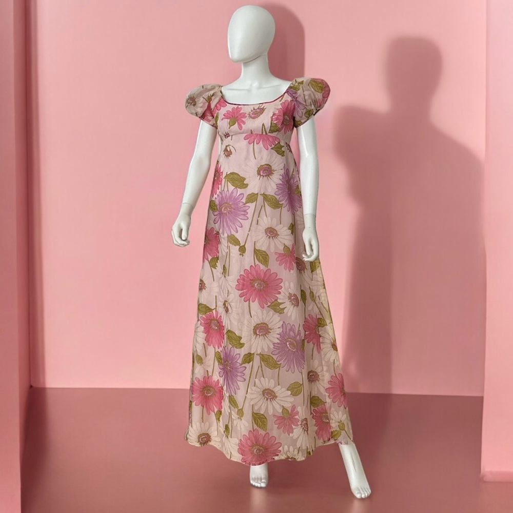 Vintage Sylvia Ann Floral Maxi